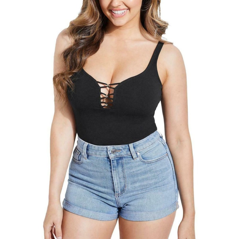 Guess Yunet Beaded Sweetheart Top - Picture 1 of 1